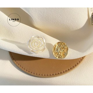 Bông tai Hoa hồng Vintage LINDO thích hợp đeo nhiều dịp