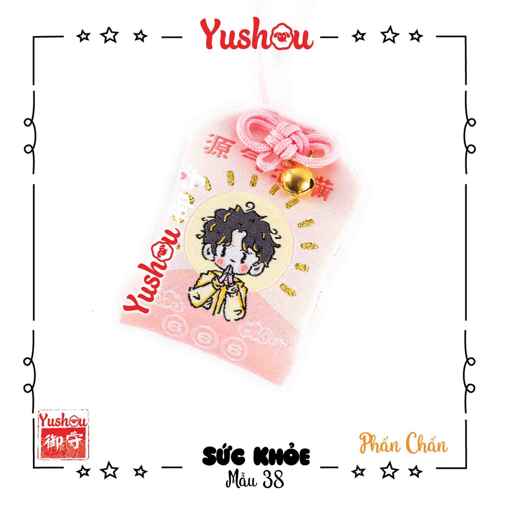 Túi Phước Yushou Sức Khỏe - Tinh Thần Phấn Chấn - Kiểu Omamori Nhật, Có sẵn, Quà tặng ý nghĩa.