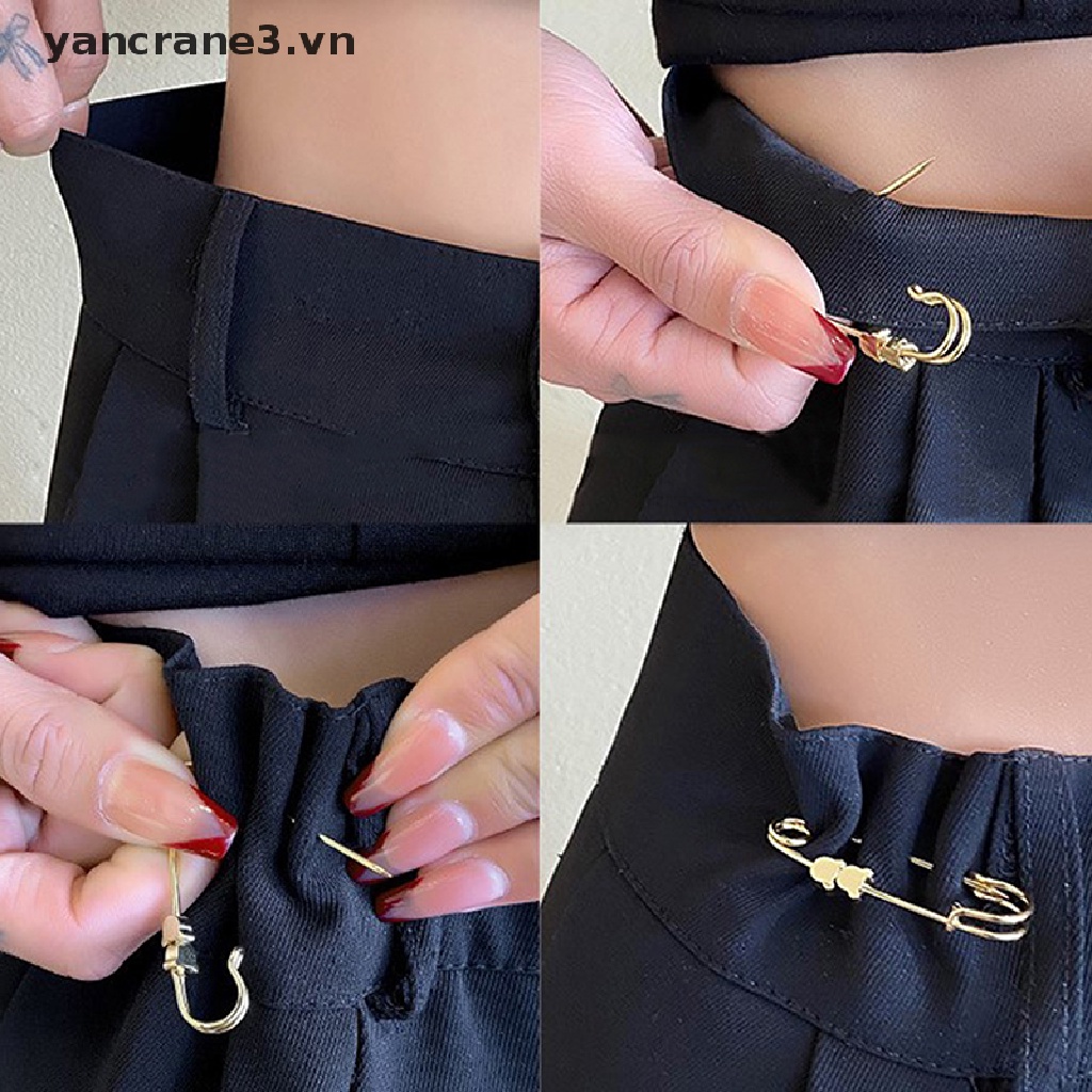 {YAN3} Ghim Cài Thắt Lưng Quần Áo Hình Ngôi Sao / Trái Tim Điều Chỉnh Được Kích Thước Nhỏ {yancrane3.vn}