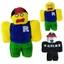 Búp bê nhồi bông mềm mại Roblox thú vị có mũ có thể tháo rời Giáng sinh hoàn hảo cho trẻ em