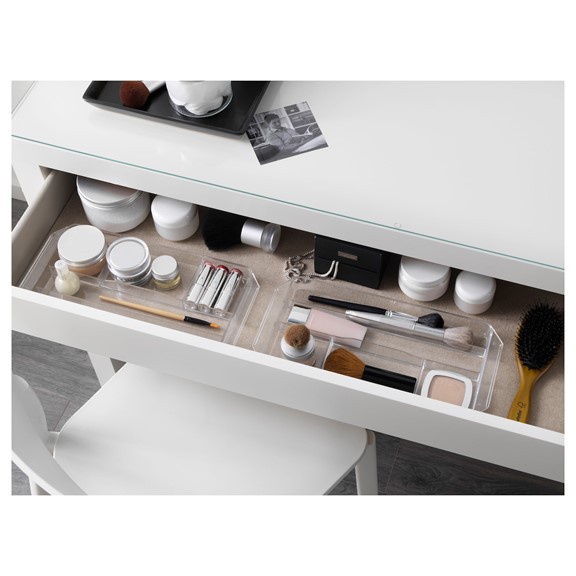 Ảnh MOLTENI, Bàn trang điểm, bàn làm việc, bàn học 1 tủ kéo DEK_004, 120x39x78cm, bàn gỗ Scandi Home 2