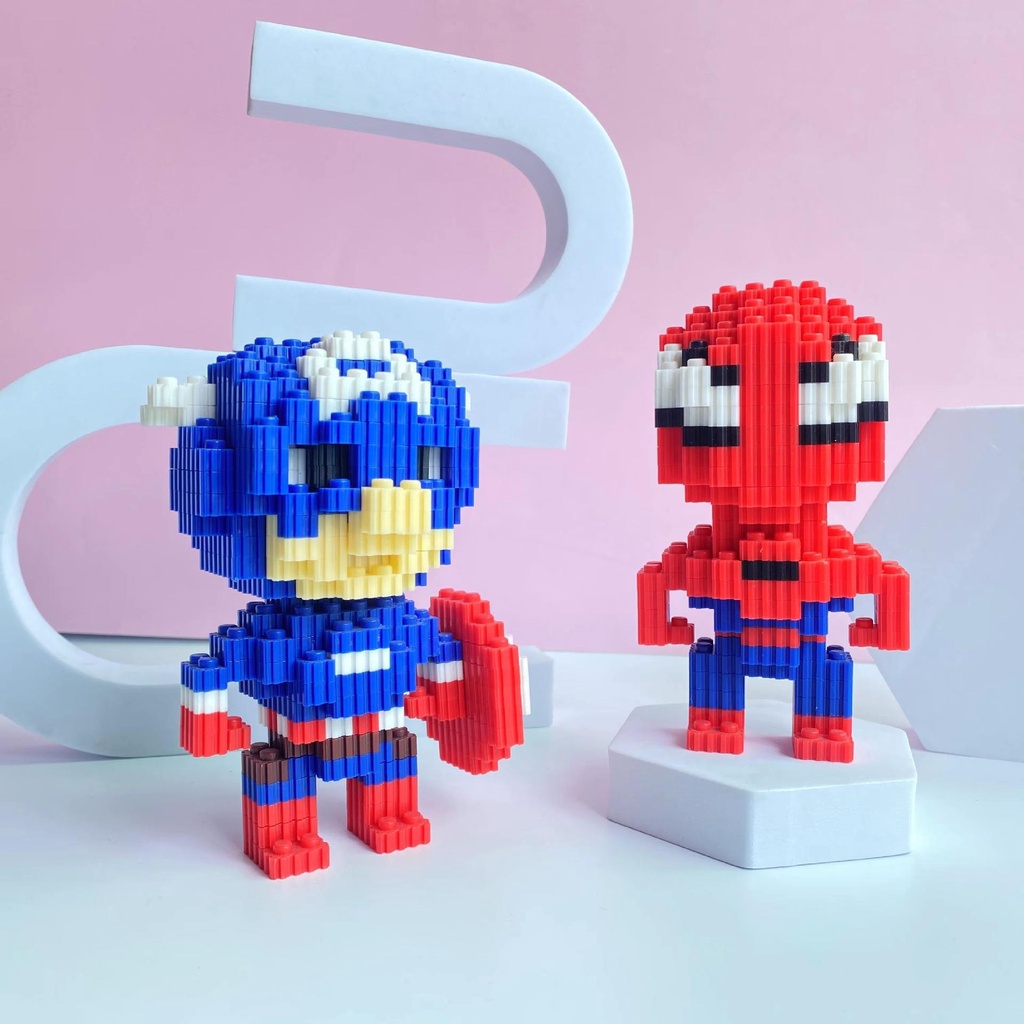 mô hình lắp ráp marvel avengers andgame, đồ chơi lego siêu anh hùng người  nhện, đội trưởng mỹ | Shopee Việt Nam