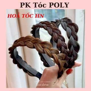 Bờm Tóc Giả Thắt Bím Rộng Dày Bản Rộng Thời Trang Cho Nữ Thanh Lịch Nữ Tính
