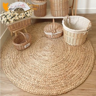 Thảm Lót Lục Bình Đường Kính 1.5m NEOP (Bèo Tây) - Tròn Vintage - Lót Sàn - Thảm Ngồi - Trang Trí - Chụp Ảnh Sản Phẩm