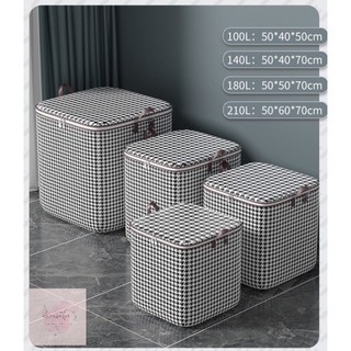 Giỏ Đựng Quần Áo Bằng Vải Oxford(100l,140l ,180l,210l),Túi Đựng Chăn Màn Đa Năng,Có Thể Gấp Gọn,Giỏ Cất Trữ Trang Trí