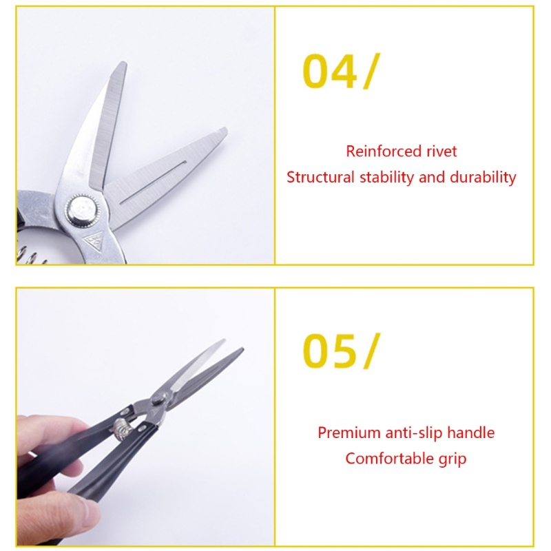 SUIT Kéo Cắt Tỉa Thép Không Gỉ Mạnh Tay Vườn Secateurs Cắt Cây Dụng Cụ