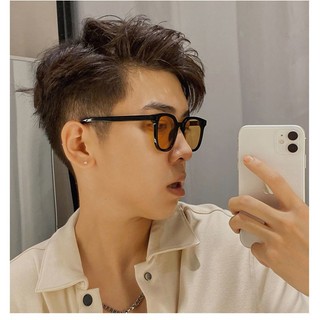 Kính mát nam nữ mắt vuông nhiều màu freesize, kính râm đi biển thiết kế 2 chấm đẹp có Kèm Hộp GK06