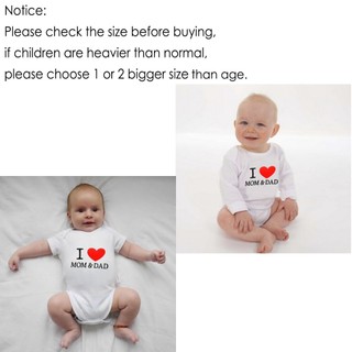 Mùa Hè Sơ Sinh Quần Áo Cho Bé Yêu Mẹ Và Bố Ngọt Ngào Tập Đi Jumpsuit Bé Trai Bé Gái Dài / Ngắn Tay Cotton Body Phù Hợp Với Z2N8