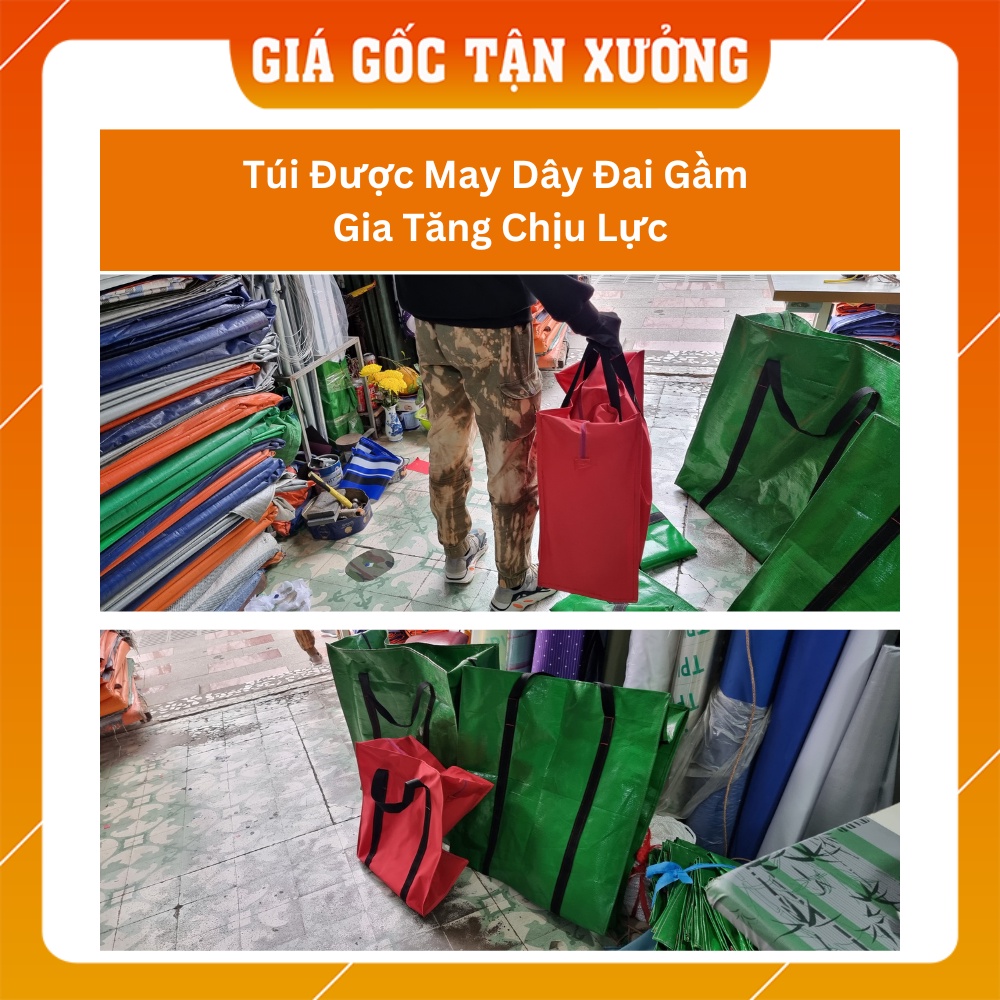 [Sản Xuất Theo Yêu Cầu] Túi Vải Chống Thấm Có Khóa Kéo
