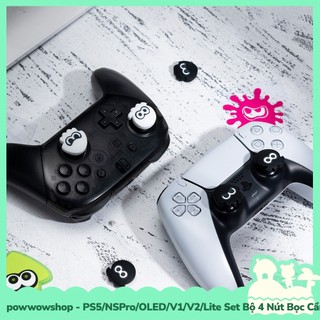[Sẵn VN - Hỏa Tốc] PS5/NSPro/Oled/V1/V2/Lite Set 4 Bọc Analog Dành Cho Joycon Nintendo Switch / Tay Cầm Mẫu Splatoon 3