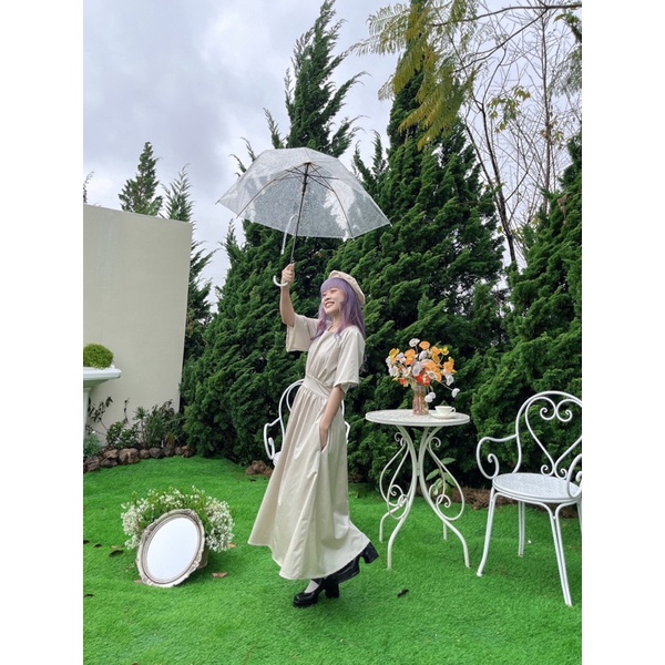 Boram Dress - Đầm dáng dài tay lỡ vintage - Remmus.vn