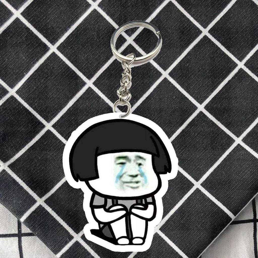 Móc khoá chú gấu trúc meme - móc khoá mica