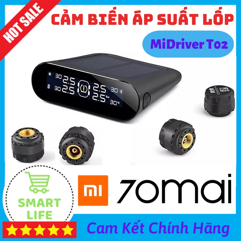 Cảm Biến Áp Suất Lốp Van Ngoài Xiaomi 70mai MiDrive T02 Dễ Dàng Tháo ...