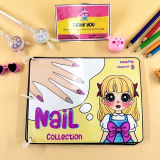 Sổ làm Nail búp bê giấy 2