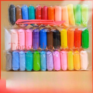 Sỉ: Combo 12/24/36 màu đất sét siêu nhẹ tự khô/An toàn/không dính tay/DIY/Slime/handmade