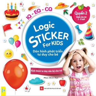 Sách - Logic Sticker For Kids - Dán hình phát triển tư duy cho bé 2-8 tuổi - ndbooks