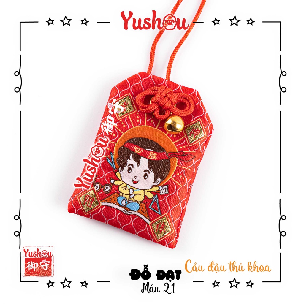 Túi Phước Yushou Đỗ Đạt Mẫu 21 - Kiểu Omamori Nhật, Có sẵn, Quà tặng ý nghĩa.