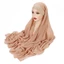 Jifang Khăn Choàng Cổ Chiffon Màu Trơn Kiểu Chéo WJ927