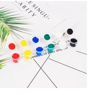 Bộ 6/12 màu vẽ Acrylic( tặng kèm cọ) dùng để tô tranh/tô tượng/ tô đất sét…