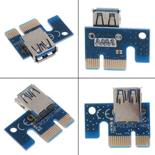 Dusur PCI-E Riser Card PCI cho Express 1X đến 16X Bộ mở rộng 6pin Bộ chuyển đổi GPU Khai thác USB 3 0 PCIE X1 Đồ họa Riser cho Vid
