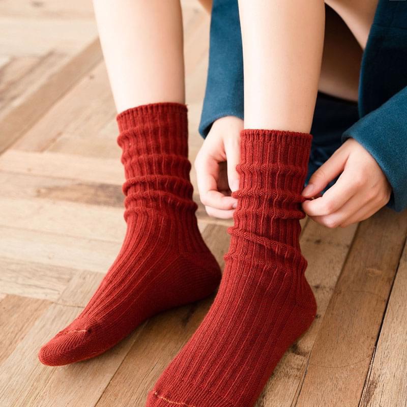 Tất Cao Cổ Nam Vớ Cao Cổ Nữ Vintage Thể Thao Gân Tất Vớ Cổ Cao Nữ Vớ Cổ Cao Nam Cotton Cao Cấp Horizon