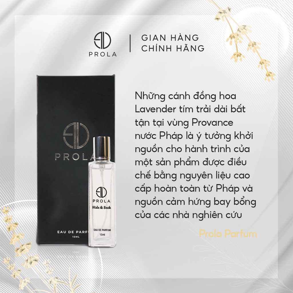 Ảnh Nước hoa Unisex PROLA lưu hương lâu, 3 tầng mùi hương, đa phong cách thích hợp đi làm, hẹn hò 15ml 2