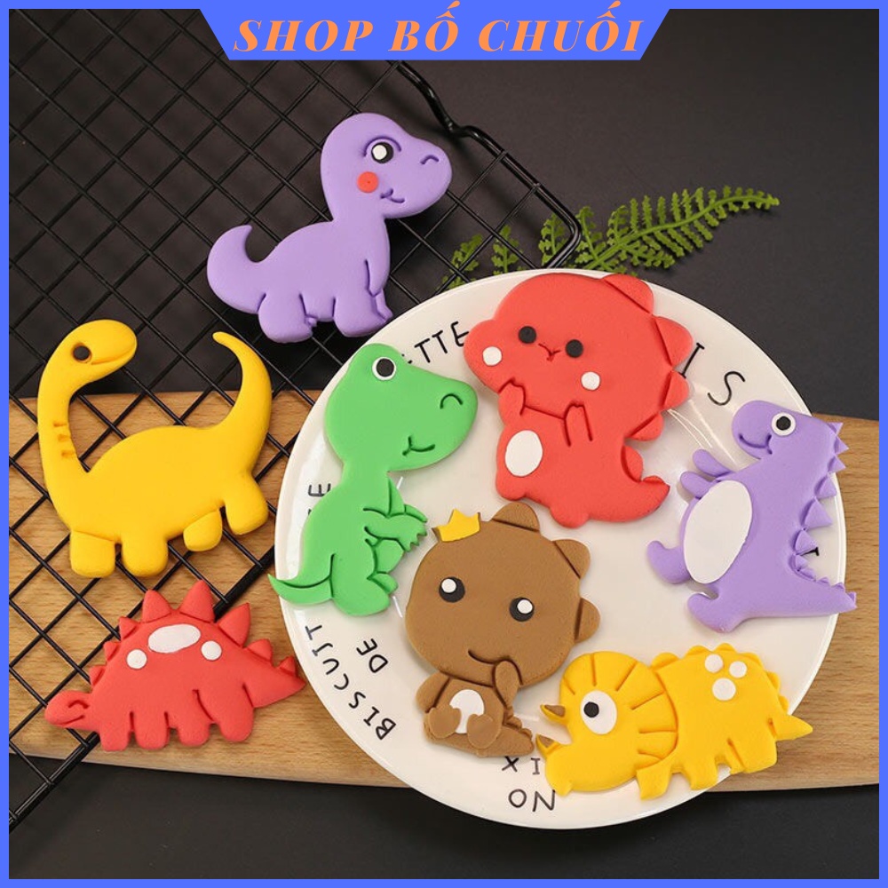Bộ Khuôn Bánh Bao Tạo Hình Khủng Long, dụng cụ tạo hình bánh bao chay ...