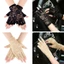 JVSUB Găng Tay Ren Nữ Gợi Cảm Ren Lái Xe Găng Tay Lưới Mitten Chống Nắng Găng Tay Nửa Ngón Fishnet Găng Tay