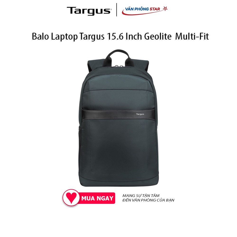Ba lô Targus 15.6" TSB96001GL70 Geolite Backpack Màu Xám xanh nhẹ