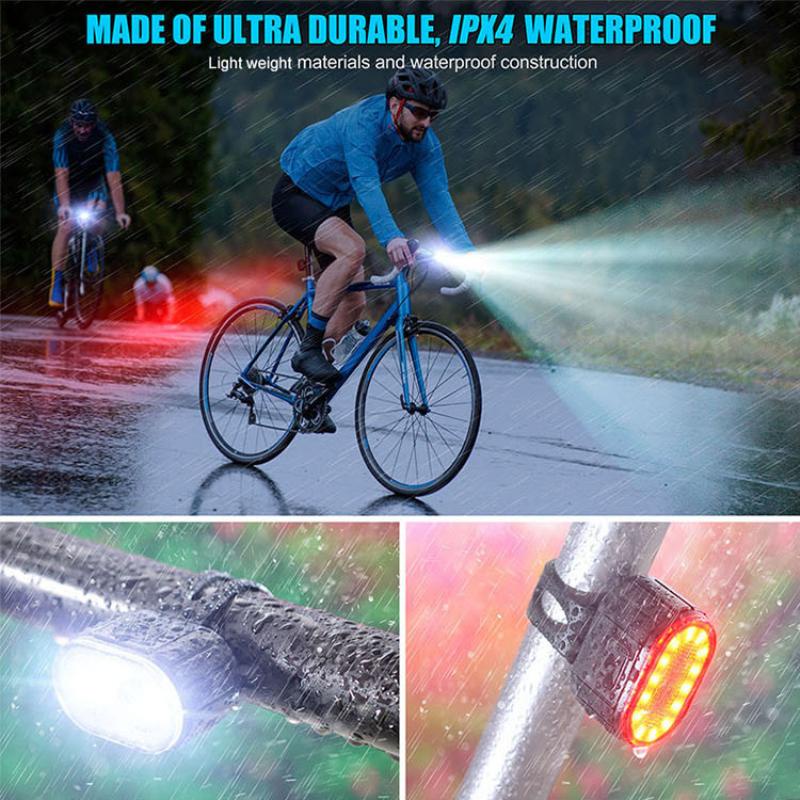 BUCKLOS Đèn LED Xe Đạp Đèn Hậu Chống Nước Đi Đêm Đèn Cảnh Báo MTB Đèn Xe Đạp Đường Bộ USB Di Động Sạc