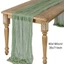 YUJINI Table Runner Trang trí nội thất Tiệc cưới Tiệc sinh nhật Bán lớp gạc Bàn vải