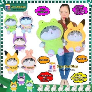 THÚ NHỒI BÔNG MÈO COSPLAY SIÊU CƯNG ÔM NGỦ RẤT MỀM - GỐI ÔM HÌNH CON MÈO COSPLAY [GIAO NHANH]