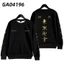 SY3 Anime Tokyo Revengers Áo Dài Tay Top Zip-up Unisex Áo Khoác Ngoài Thời Trang Plus Kích Thước YS3