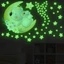 FUHUIOT Nightlight Star Decal Tự dính có thể tháo rời 2 cái / bộ Nhãn dán huỳnh quang Nghệ thuật Bức tranh tường trang trí phòng trẻ em Nền tường phòng ngủ Trần gấu Phim hoạt hình Hình nền voi