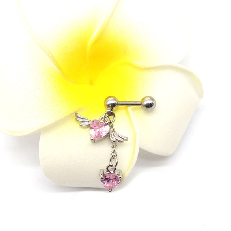 Mặt Bông Tai Hình Trái Tim Đôi Cánh Thiên Thần - Quà Tặng Perfect Cho Sinh Nhật, Cưới Hoặc Valentine