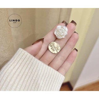 Bông tai Hoa hồng Vintage LINDO thích hợp đeo nhiều dịp