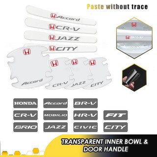 Miếng Dán Bảo Vệ Tay Nắm Cửa Xe Hơi HONDA City Civic Brio Jazz Fit BR-V CR-V HRV HR-V CRV Accord