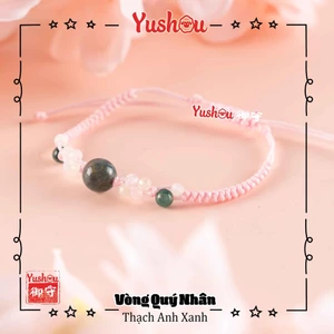Vòng Quý Nhân - Thạch Anh Xanh, Có sẵn, Quà tặng ý nghĩa.