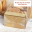 Set 50 Túi đựng bánh quy ,túi đựng snack bánh dứa, kích thước 8.5x23+6 - Bakery King