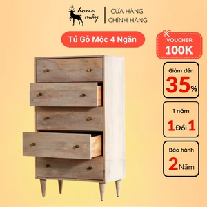 Tủ Gỗ Đứng Cao Cấp HOME MÂY - Thiết Kế Nhỏ Gọn, Phù Hợp Với Mọi Không Gian, Gỗ Tần Bì Cao Cấp
