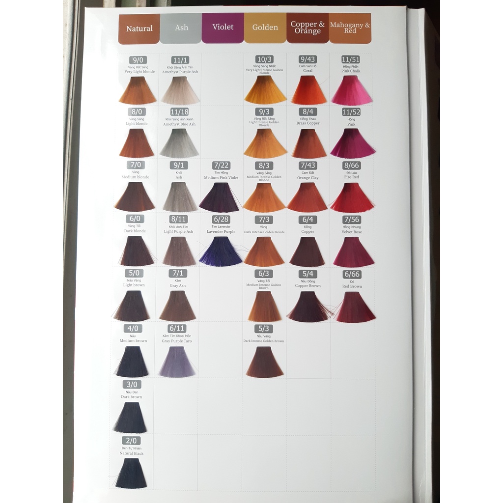 Kem nhuộm tóc - Color Line Shine Color - Mã màu hỗn hợp 0/.. (120ml) (Cần mua thêm trợ nhuộm)