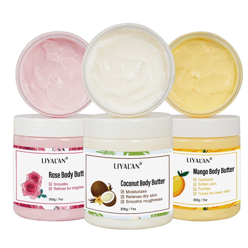 Ảnh Bơ dưỡng thể LIYALAN 200g chiết xuất xoài hữu cơ tự nhiên làm trắng da 4