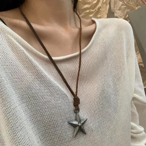 Dây Chuyền Hình Ngôi Sao Năm Cánh Đơn Giản Phong Cách Hàn Quốc