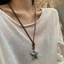 Miss * Có Thể Điều Chỉnh Dây Da Ngôi Sao Mặt Dây Chuyền Vòng Cổ Nữ Vintage Phong Cách Dân Tộc Boho Vòng Cổ Bông Tai Kẹp Trang Sức Truy Cập