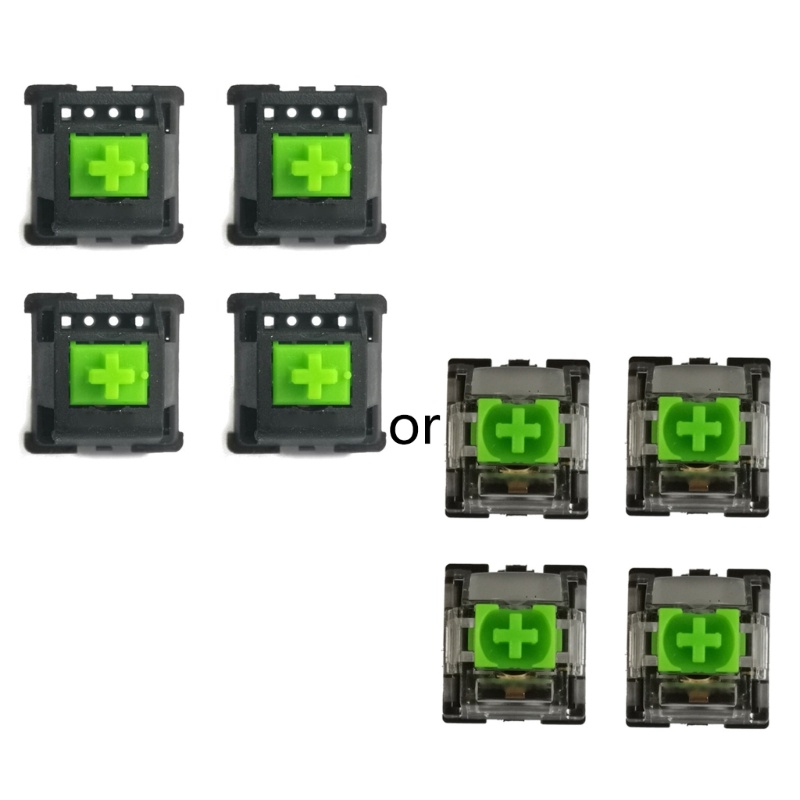Set 4 công tắc 3 chấu màu xanh lá RGB cho bàn phím cơ Razer BlackWidow Chroma