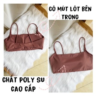 Áo thể thao tập gym,yoga 2 dây chất thun poly cao cấp thấm hút co giãn tốt(mã D4)