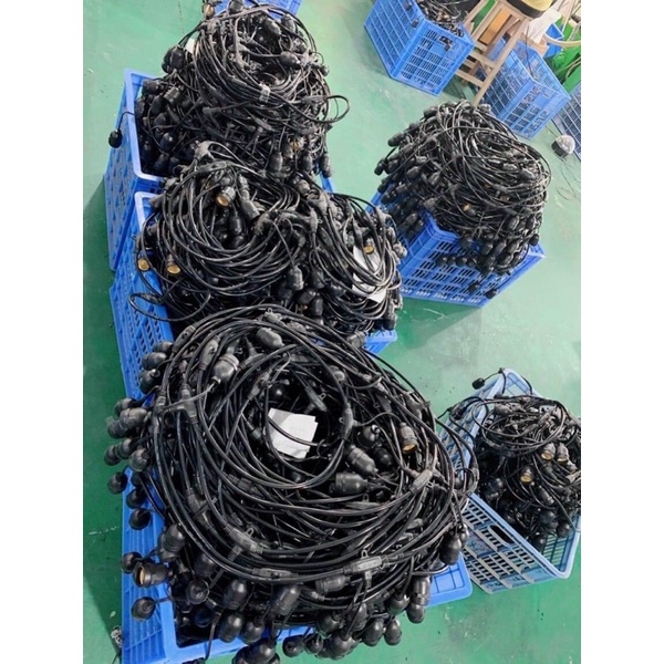 Dây đui đèn ngoài trời chống nước 5 mét, 10 mét ánh sáng vàng trang trí cho quán cf, trà sữa…