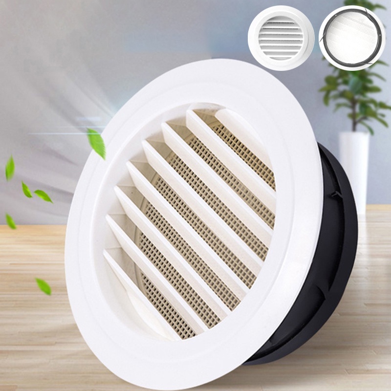 Lưới tản nhiệt thông gió gắn bên ngoài tường bằng nhựa hình tròn tiện dụng