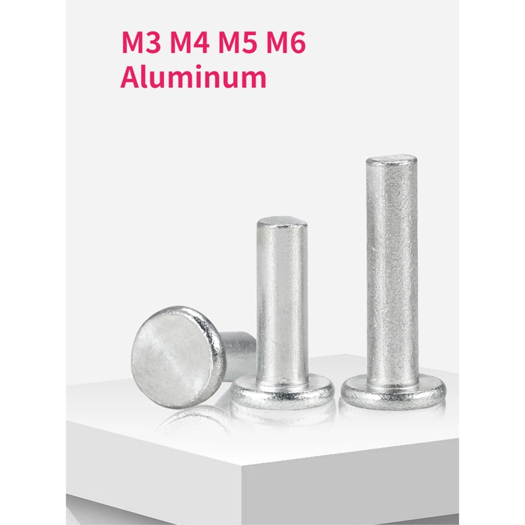 Đinh Tán Đầu Phẳng Bằng Nhôm M3 M4 M5 M6 GB109 Chuyên Dụng | Shopee ...