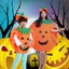 Quần áo bí ngô Halloween mềm mại và thoải mái kèm giày và mũ